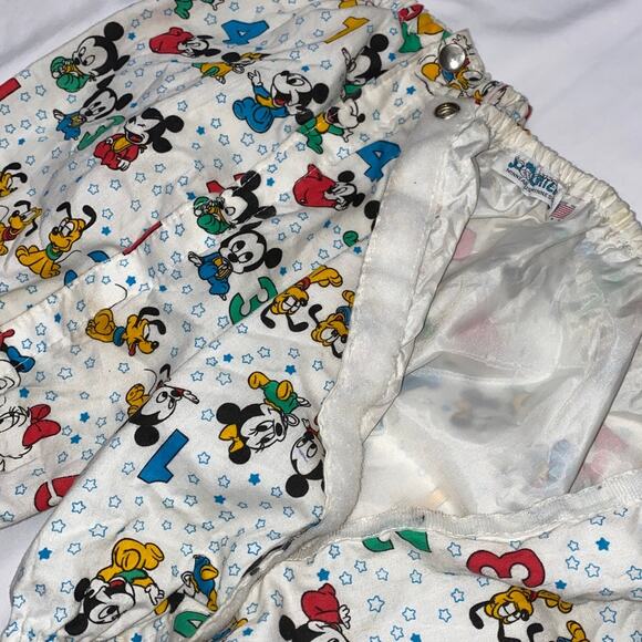 Vintage Disney Baby Mickey Minnie Pluto Reusable Covers Crib Bedroom Decor - Picture 3 of 10